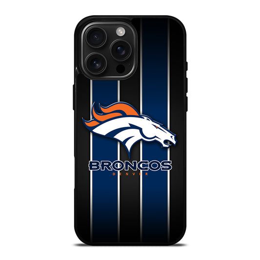 DENVER BRONCOS STRIPE LOGO iPhone 16 Pro Max Case Cover