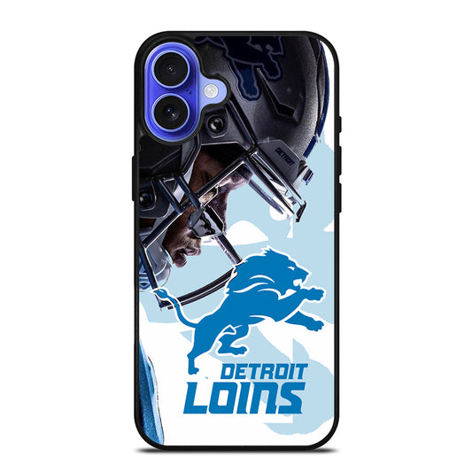 DETROIT LIONS FOOTBALL LOGO iPhone 16 Case Cover