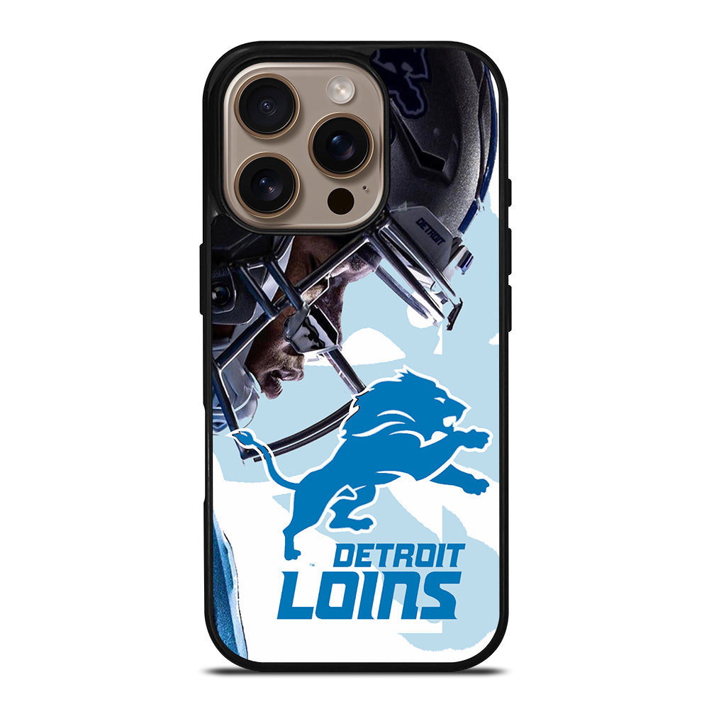 DETROIT LIONS FOOTBALL LOGO iPhone 16 Pro Case Cover