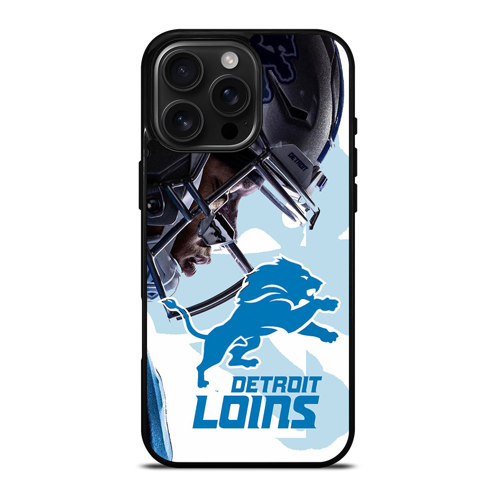 DETROIT LIONS FOOTBALL LOGO iPhone 16 Pro Max Case Cover