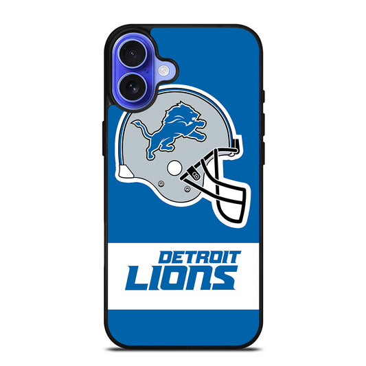 DETROIT LIONS HELMET iPhone 16 Case Cover