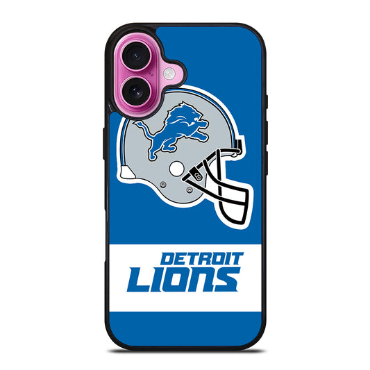 DETROIT LIONS HELMET iPhone 16 Plus Case Cover