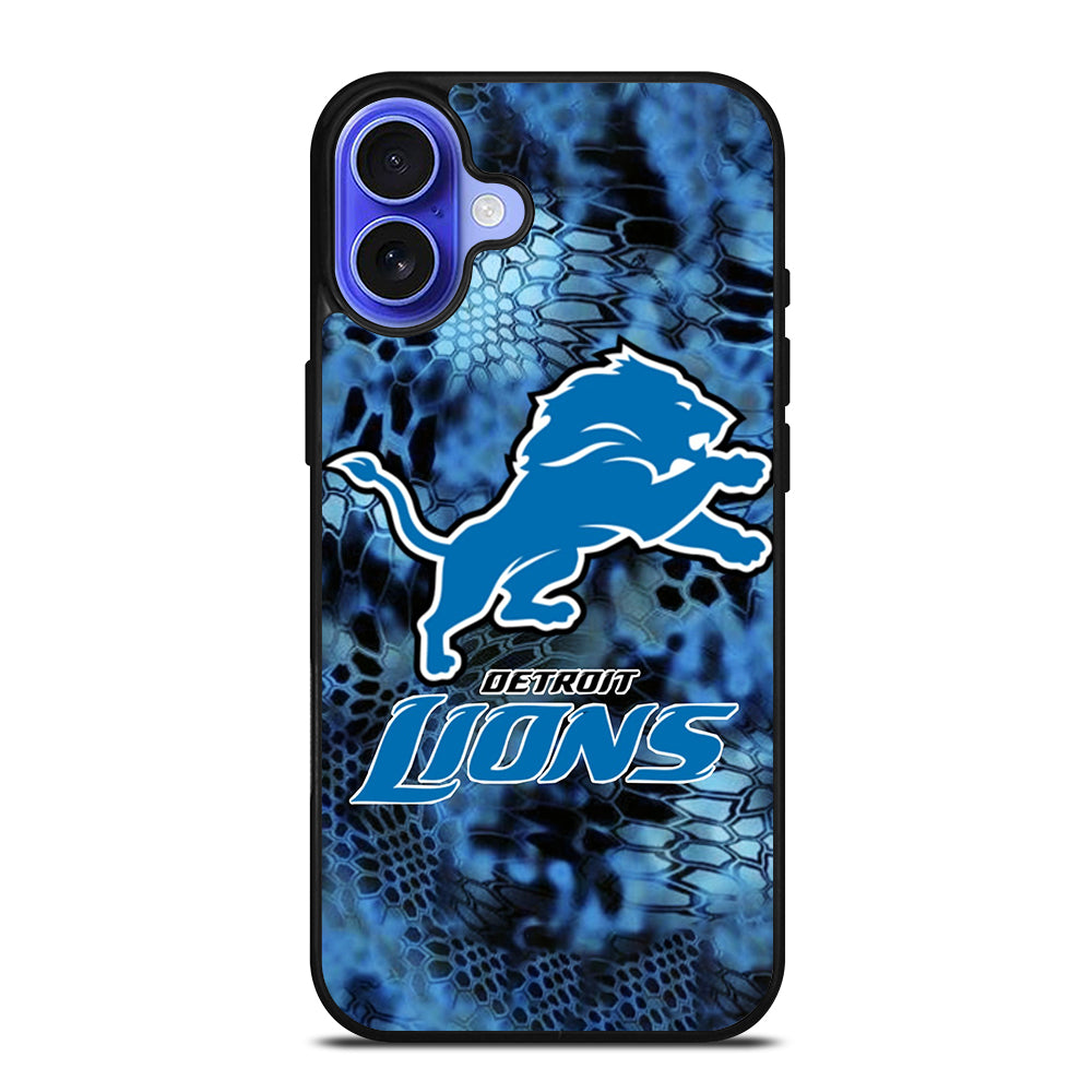 DETROIT LIONS NFL LOGO iPhone 16 Case Cover