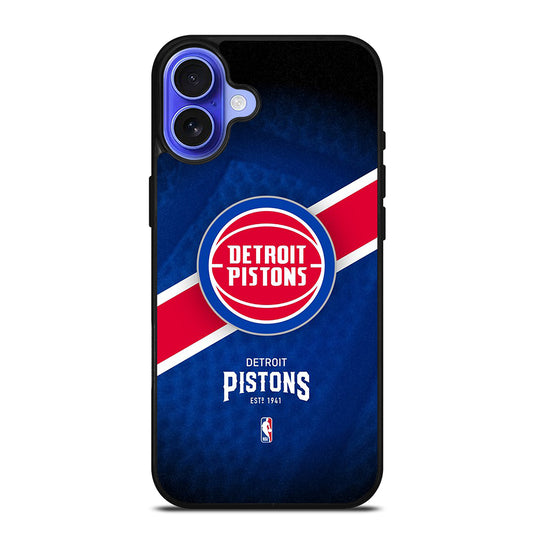 DETROIT PISTONS BASEBALL LOGO 3 iPhone 16 Case Cover