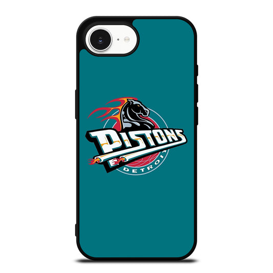 DETROIT PISTONS LOGO BASKETBALL iPhone 16e Case Cover