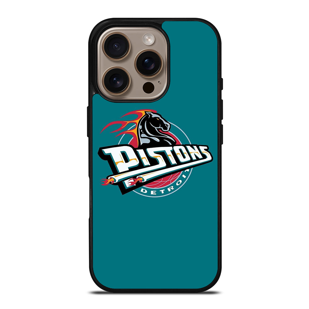 DETROIT PISTONS LOGO BASKETBALL iPhone 16 Pro Case Cover