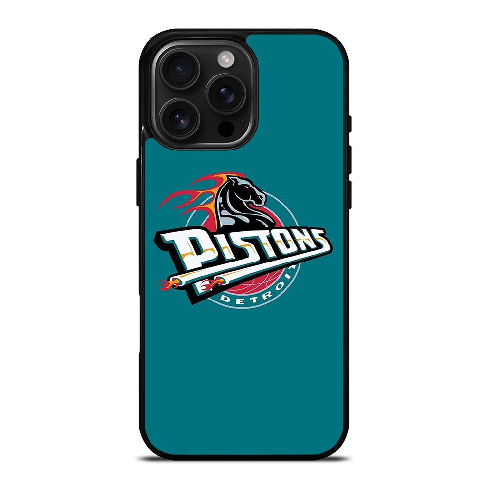 DETROIT PISTONS LOGO BASKETBALL iPhone 16 Pro Max Case Cover