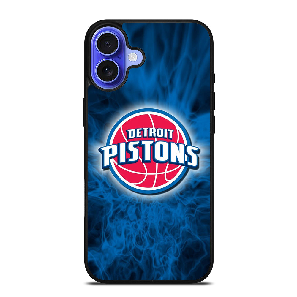 DETROIT PISTONS NBA LOGO iPhone 16 Case Cover