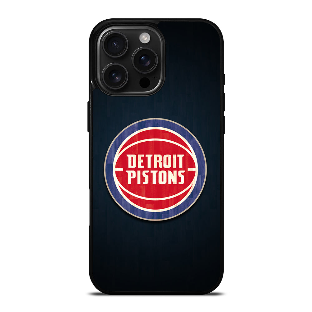 DETROIT PISTONS WOODEN LOGO iPhone 16 Pro Max Case Cover