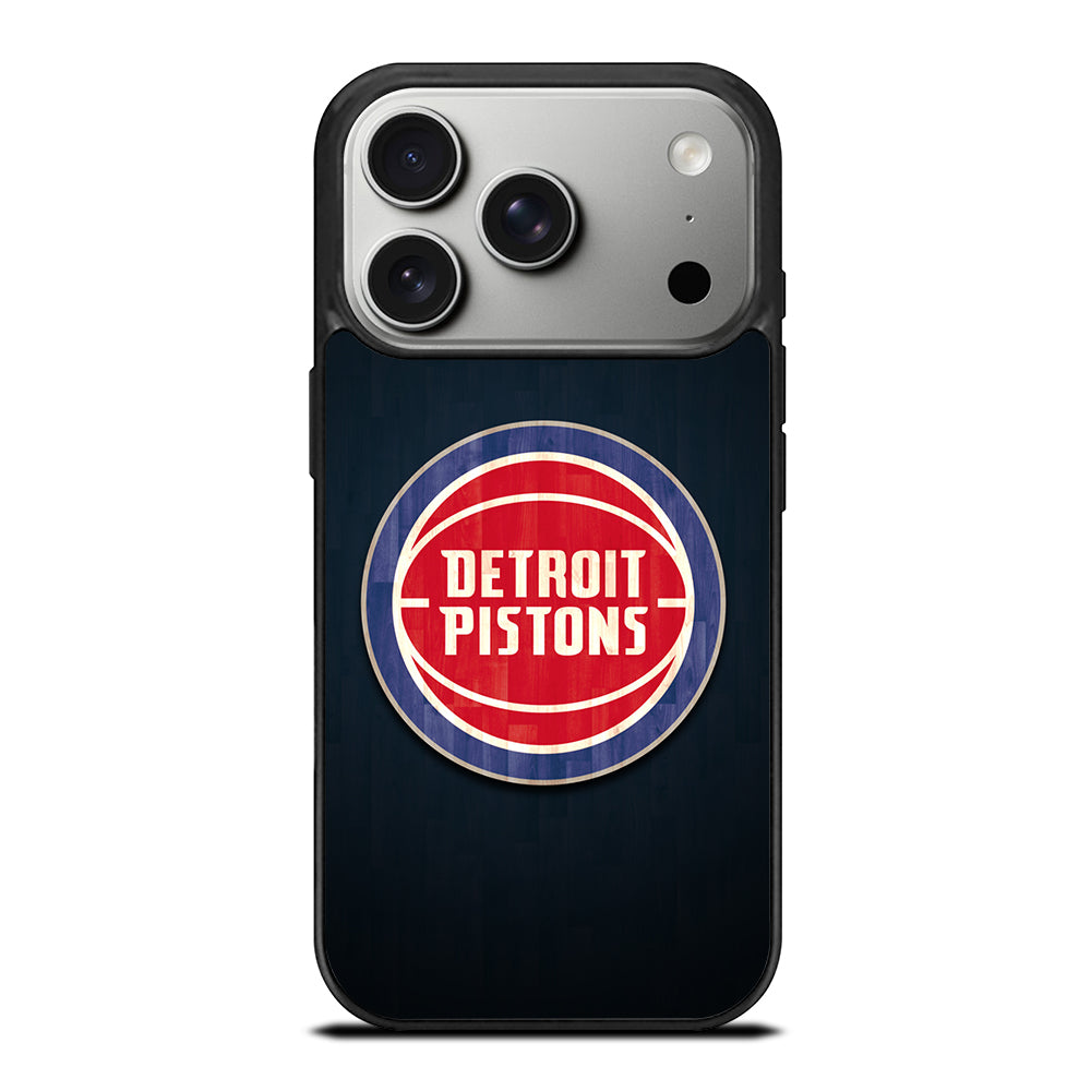 DETROIT PISTONS WOODEN LOGO iPhone 17 Pro Case Cover