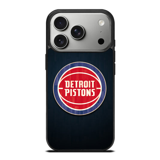DETROIT PISTONS WOODEN LOGO iPhone 17 Pro Case Cover