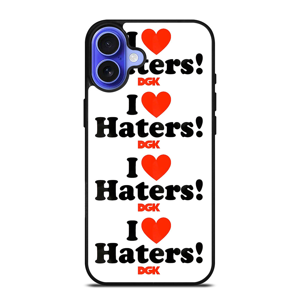 DGK I LOVE HATERS SYMBOL iPhone 16 Case Cover