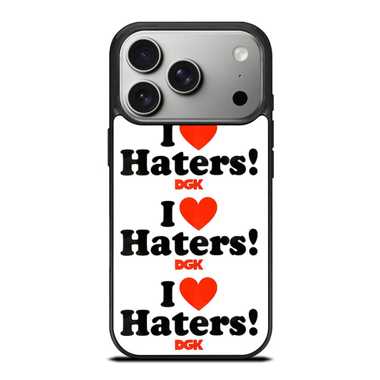 DGK I LOVE HATERS SYMBOL iPhone 17 Pro Case Cover