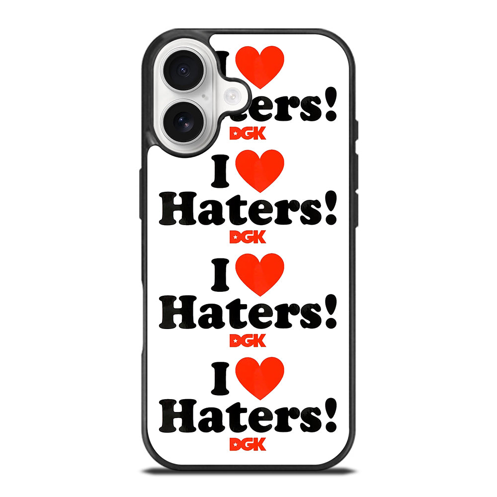 DGK I LOVE HATERS SYMBOL iPhone 17 Case Cover
