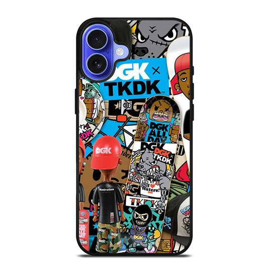 DGK SKATEBOARDING COLLAGE iPhone 16 Case Cover