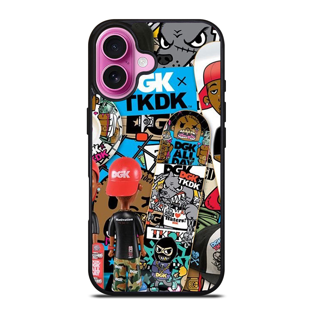 DGK SKATEBOARDING COLLAGE iPhone 16 Plus Case Cover