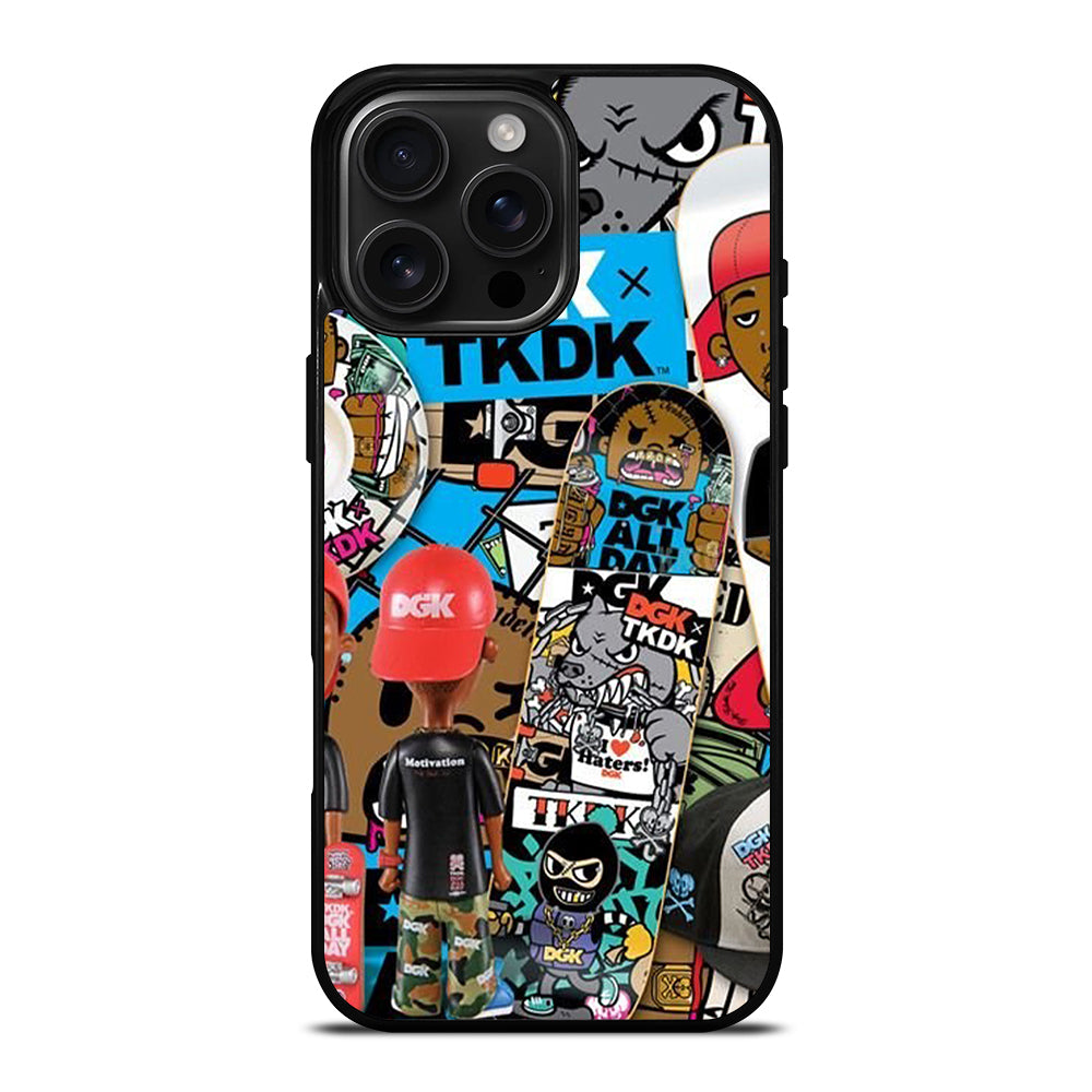 DGK SKATEBOARDING COLLAGE iPhone 16 Pro Max Case Cover