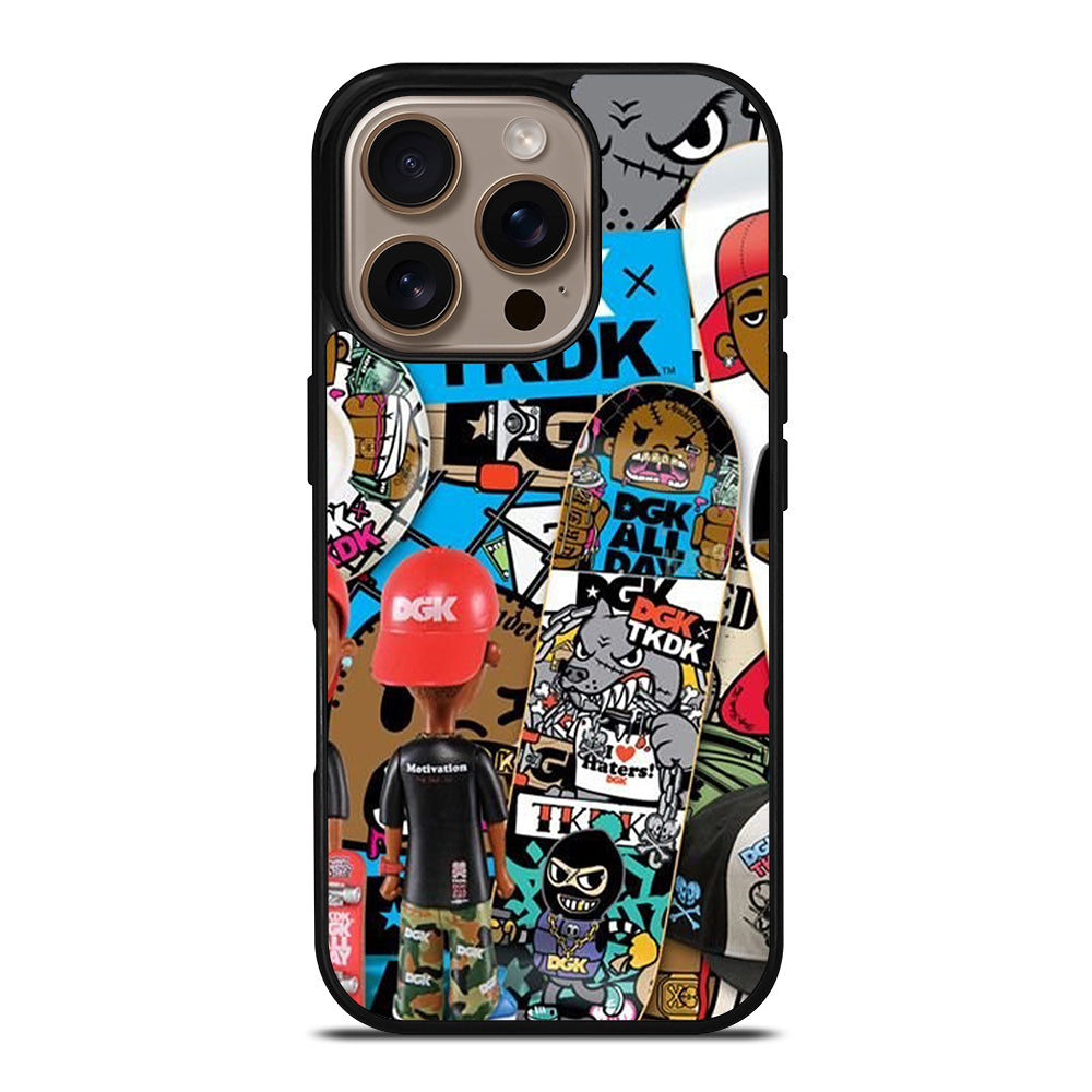 DGK SKATEBOARDING COLLAGE iPhone 16 Pro Case Cover