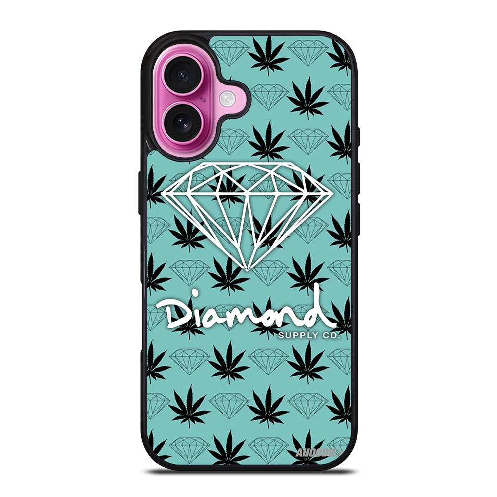 DIAMOND SUPPLY CO LOGO PATTERN iPhone 16 Plus Case Cover