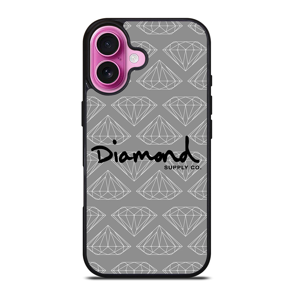 DIAMOND SUPPLY CO PATTERN iPhone 16 Plus Case Cover