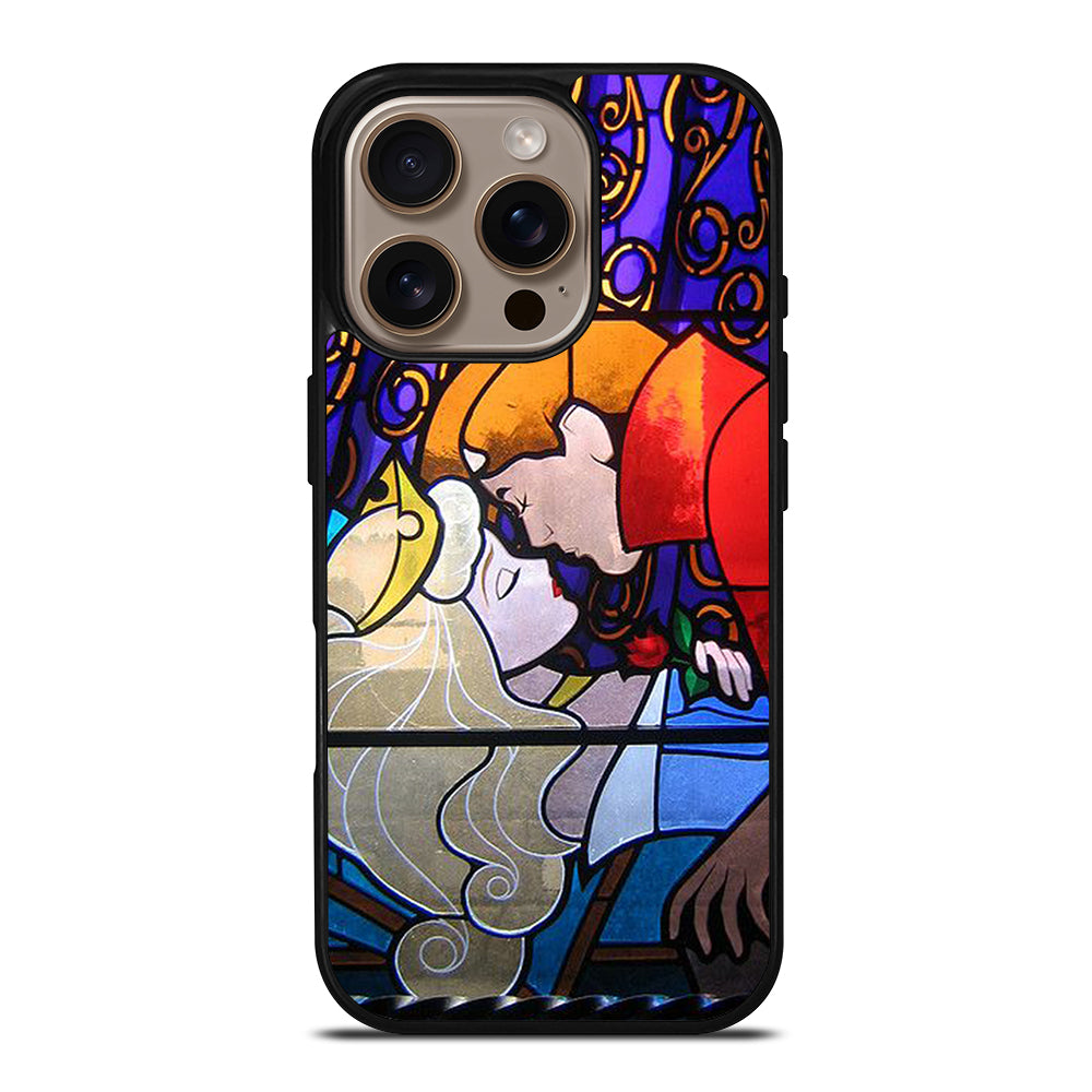 DISNEY SLEEPING BEAUTY STAINED GLASS 2 iPhone 16 Pro Case Cover