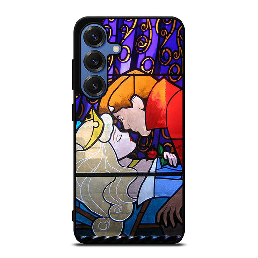 DISNEY SLEEPING BEAUTY STAINED GLASS 2 Samsung Galaxy S25 Case Cover