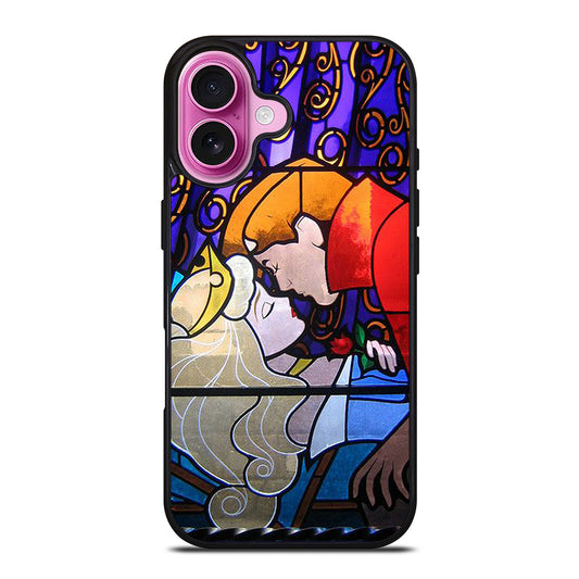 DISNEY SLEEPING BEAUTY STAINED GLASS 2 iPhone 16 Plus Case Cover