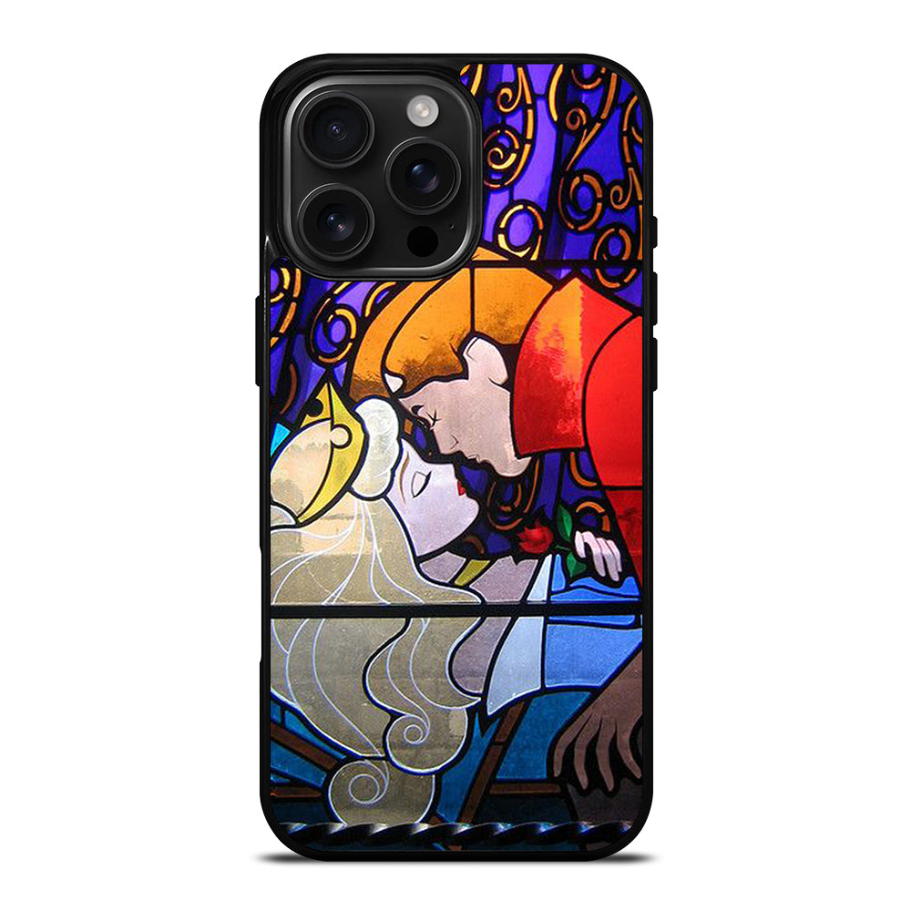 DISNEY SLEEPING BEAUTY STAINED GLASS 2 iPhone 16 Pro Max Case Cover