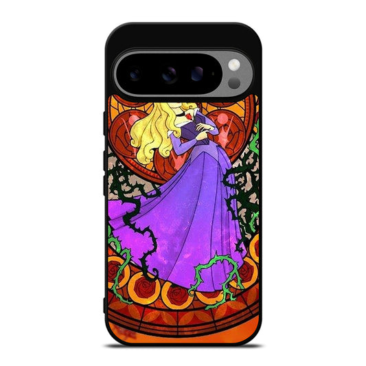 DISNEY SLEEPING BEAUTY STAINED GLASS Google Pixel 9 Pro XL Case Cover