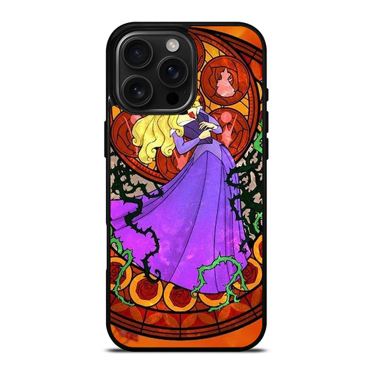 DISNEY SLEEPING BEAUTY STAINED GLASS iPhone 16 Pro Max Case Cover