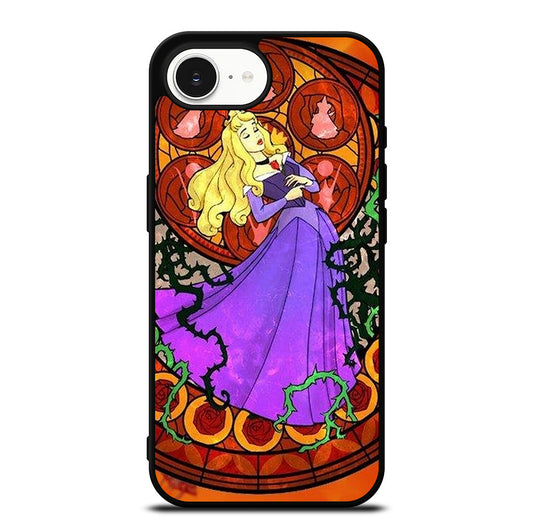 DISNEY SLEEPING BEAUTY STAINED GLASS iPhone 16e Case Cover