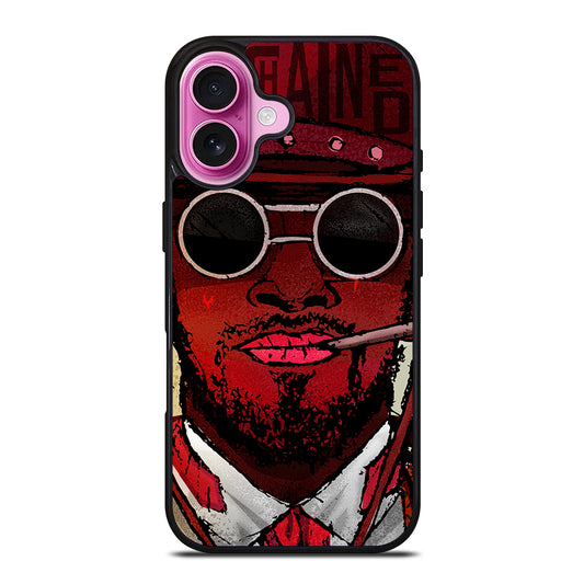 DJANGO UNCHAINED FACE ART iPhone 16 Plus Case Cover