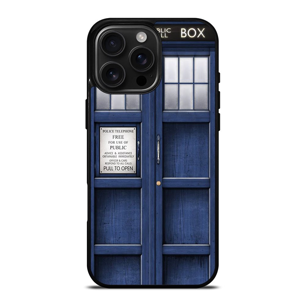 DOCTOR WHO TARDIS POLICE PUBLIC CALL BOX iPhone 16 Pro Max Case Cover