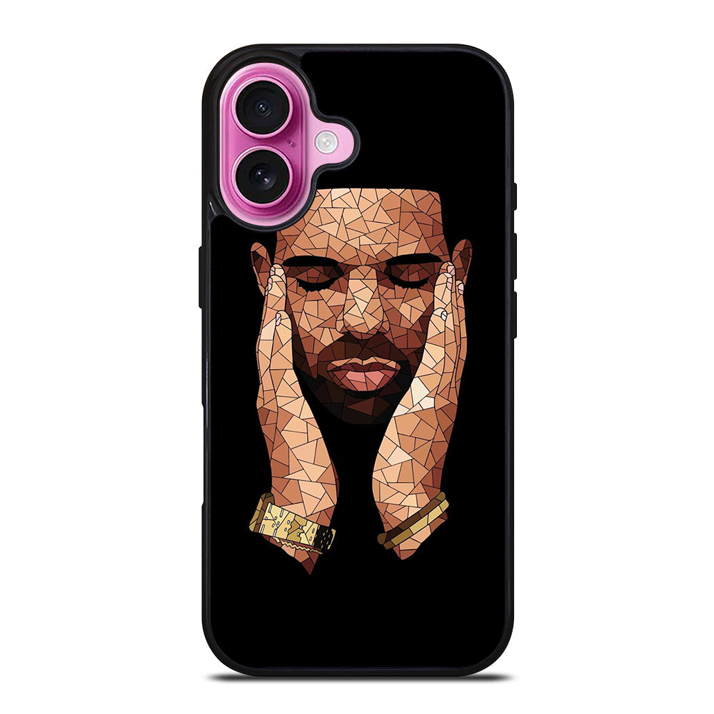 DRAKE RAPPER MOSAIC iPhone 16 Plus Case Cover