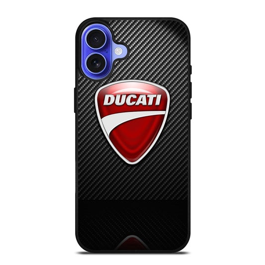 DUCATI CARBON LOGO iPhone 16 Case Cover