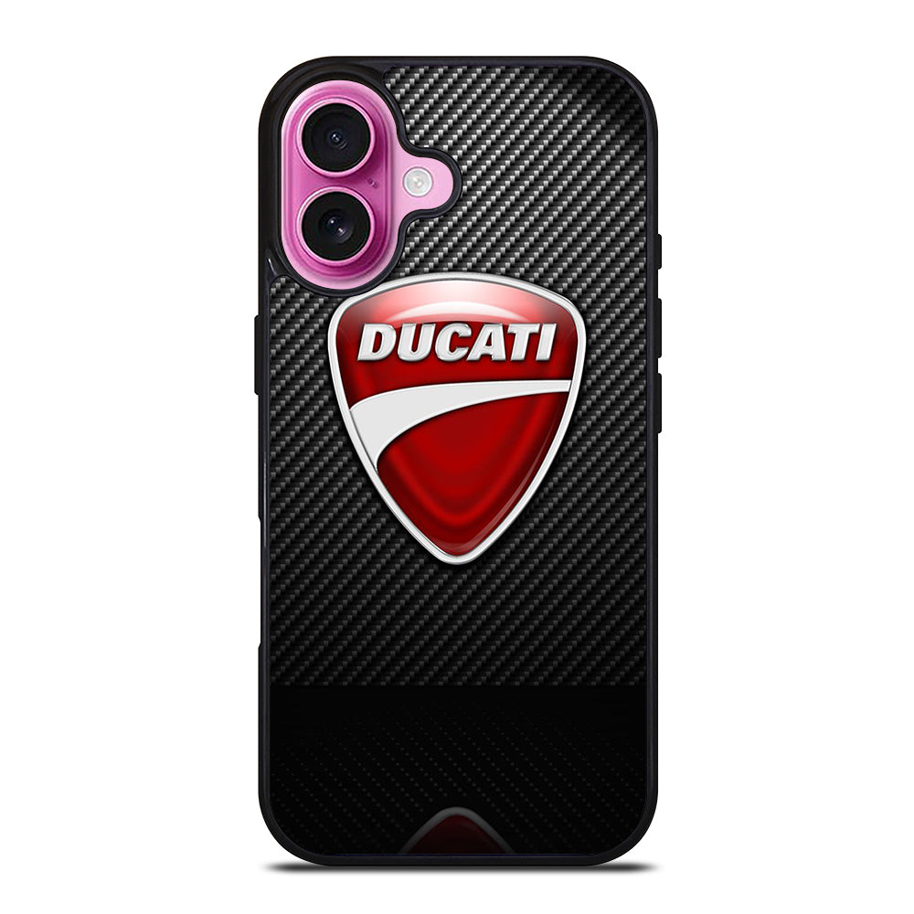 DUCATI CARBON LOGO iPhone 16 Plus Case Cover