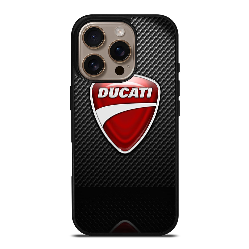 DUCATI CARBON LOGO iPhone 16 Pro Case Cover