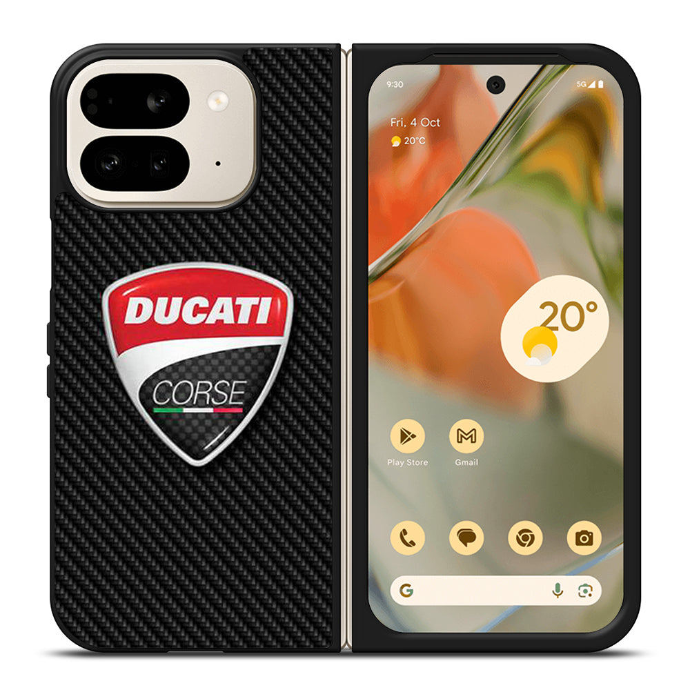 DUCATI CORSE CARBON LOGO Google Pixel 9 Pro Fold Case Cover