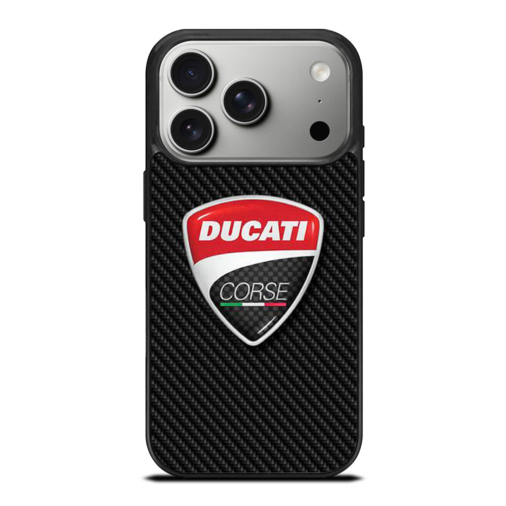 DUCATI CORSE CARBON LOGO iPhone 17 Pro Case Cover