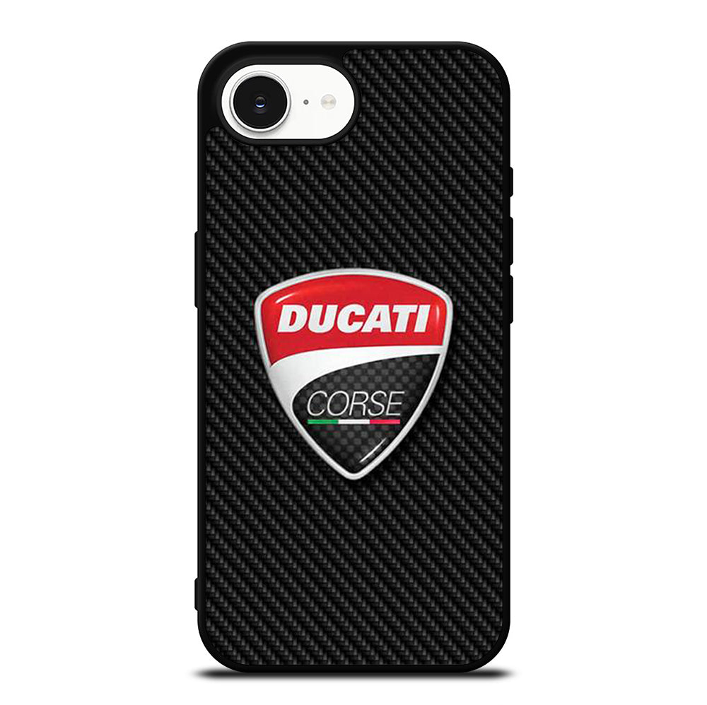 DUCATI CORSE CARBON LOGO iPhone 16e Case Cover
