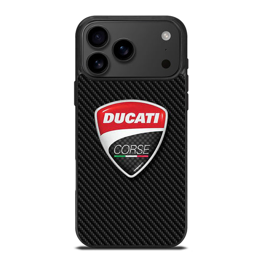 DUCATI CORSE CARBON LOGO iPhone 17 Pro Max Case Cover