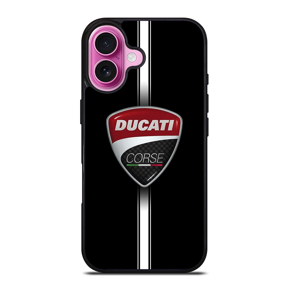 DUCATI CORSE STRIPE LOGO iPhone 16 Plus Case Cover