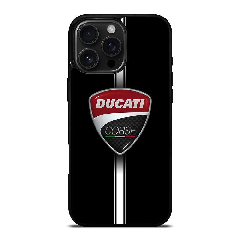 DUCATI CORSE STRIPE LOGO iPhone 16 Pro Max Case Cover