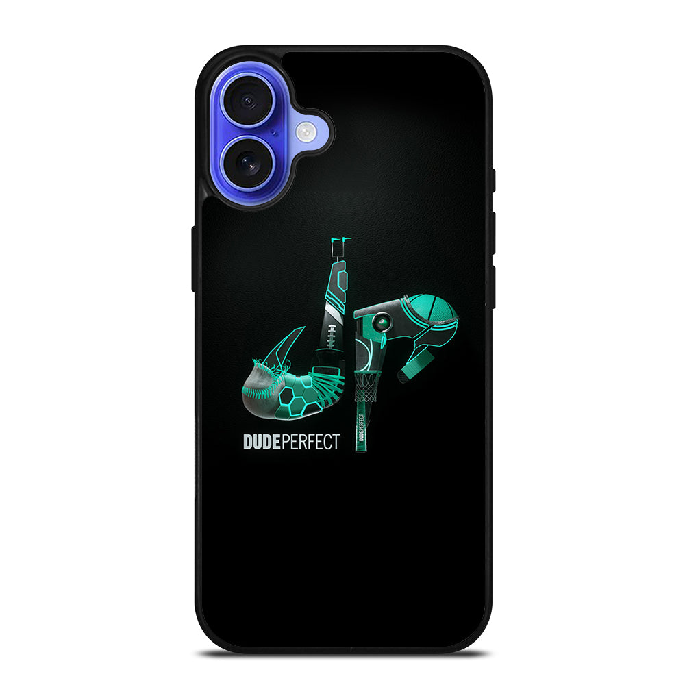 DUDE PERFECT BLACK LOGO iPhone 16 Case Cover