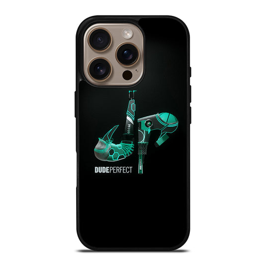 DUDE PERFECT BLACK LOGO iPhone 16 Pro Case Cover