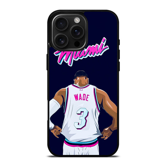 DWYANE WADE 3 BASKETBALL iPhone 16 Pro Max Case Cover