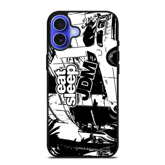 EAT SLEEP JDM ART iPhone 16 Case Cover