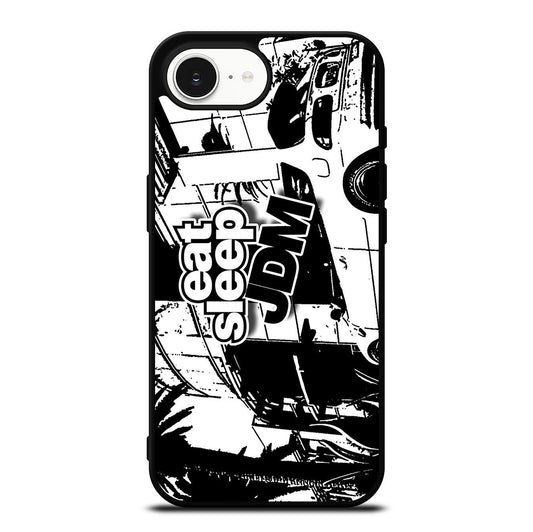 EAT SLEEP JDM ART iPhone 16e Case Cover