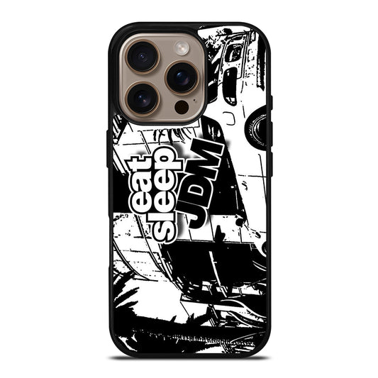 EAT SLEEP JDM ART iPhone 16 Pro Case Cover