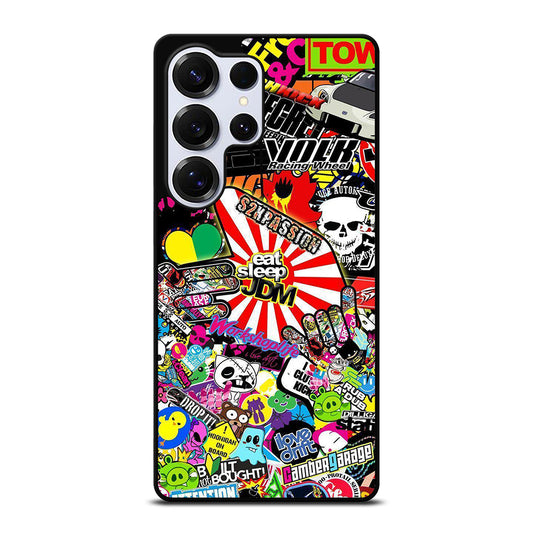 EAT SLEEP JDM STICKER BOMB 2 Samsung Galaxy S25 Ultra Case Cover